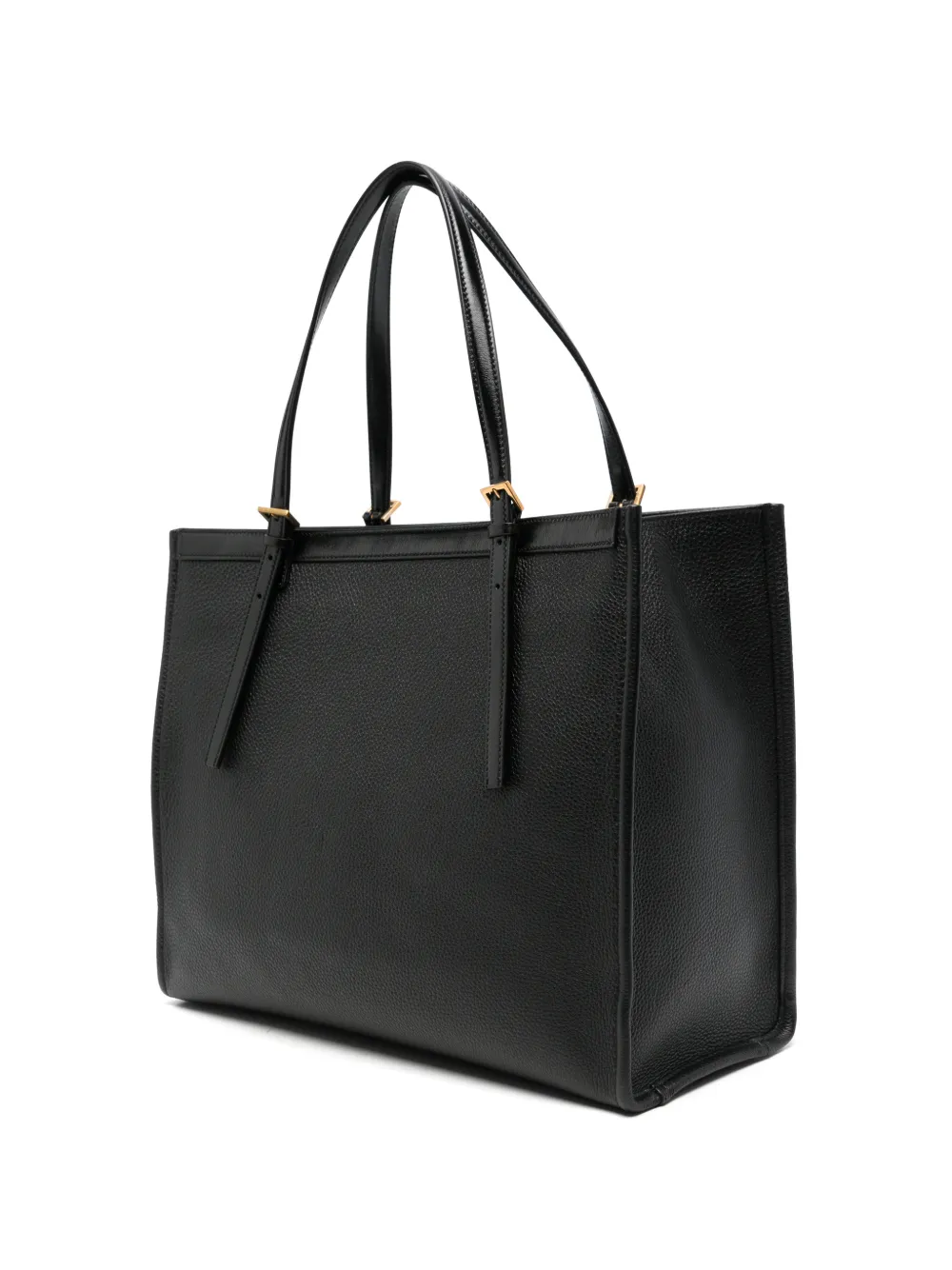 Versace Grote Rivière leren shopper Zwart