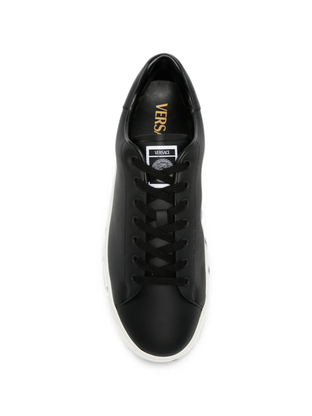 Versace Greca-sole low-top sneakers Zwart