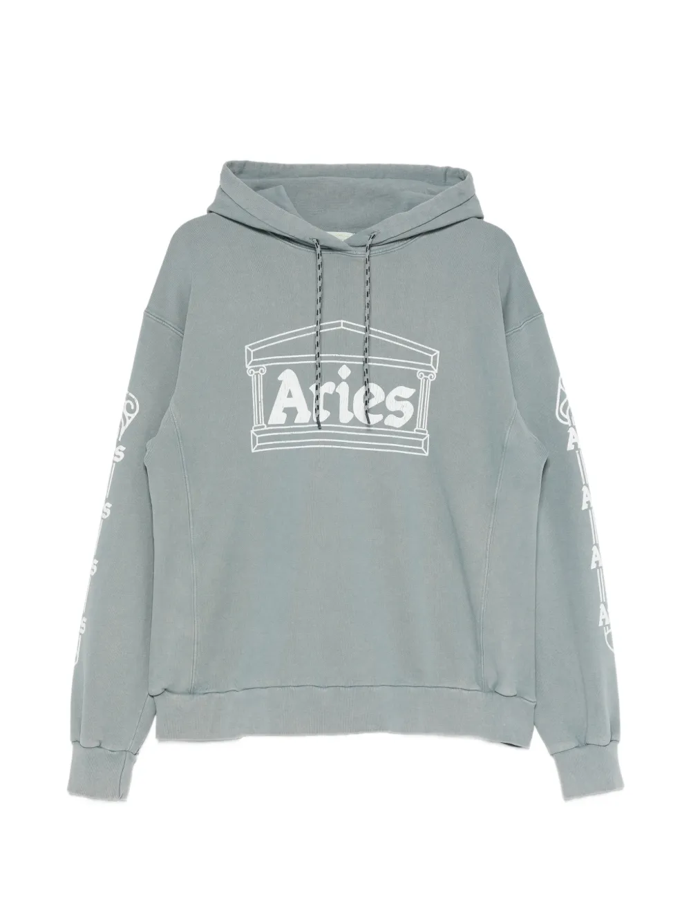 Aries Column hoodie Grijs