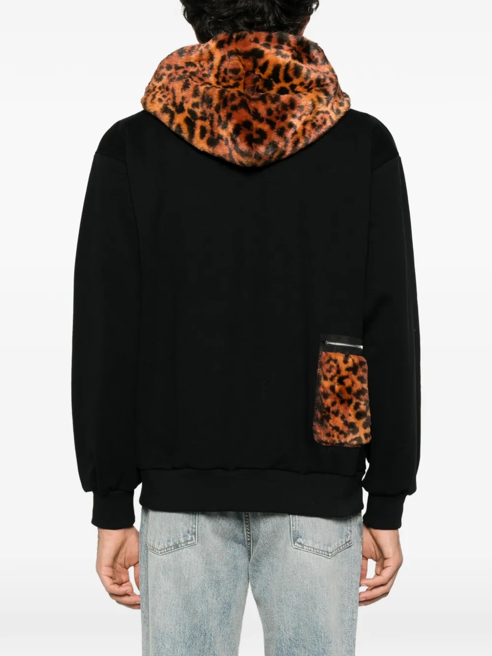 Aries long-sleeve zip-up hoodie Zwart