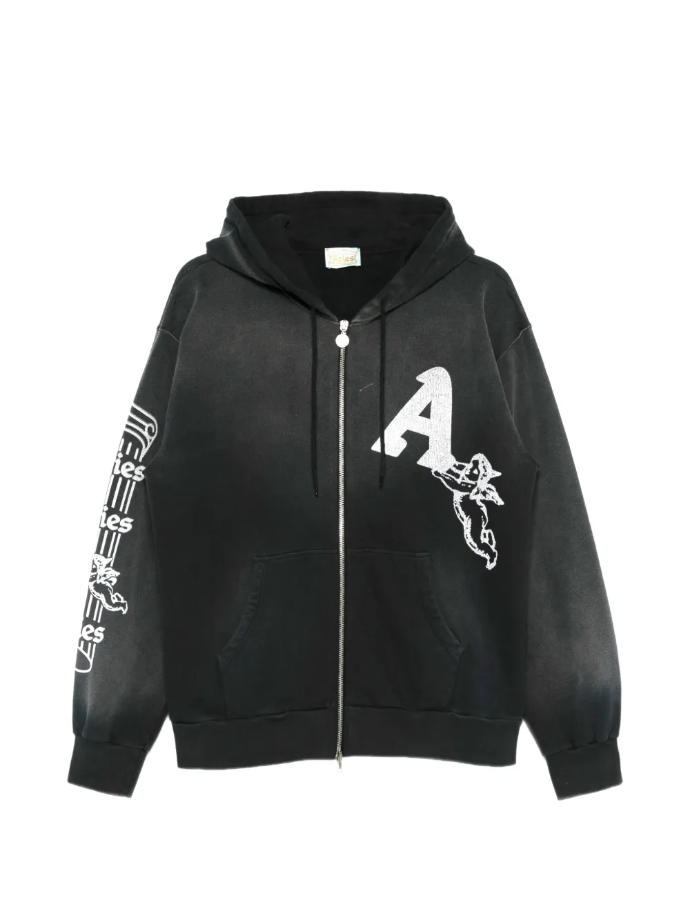 Aries aged Cherub Column hoodie Zwart