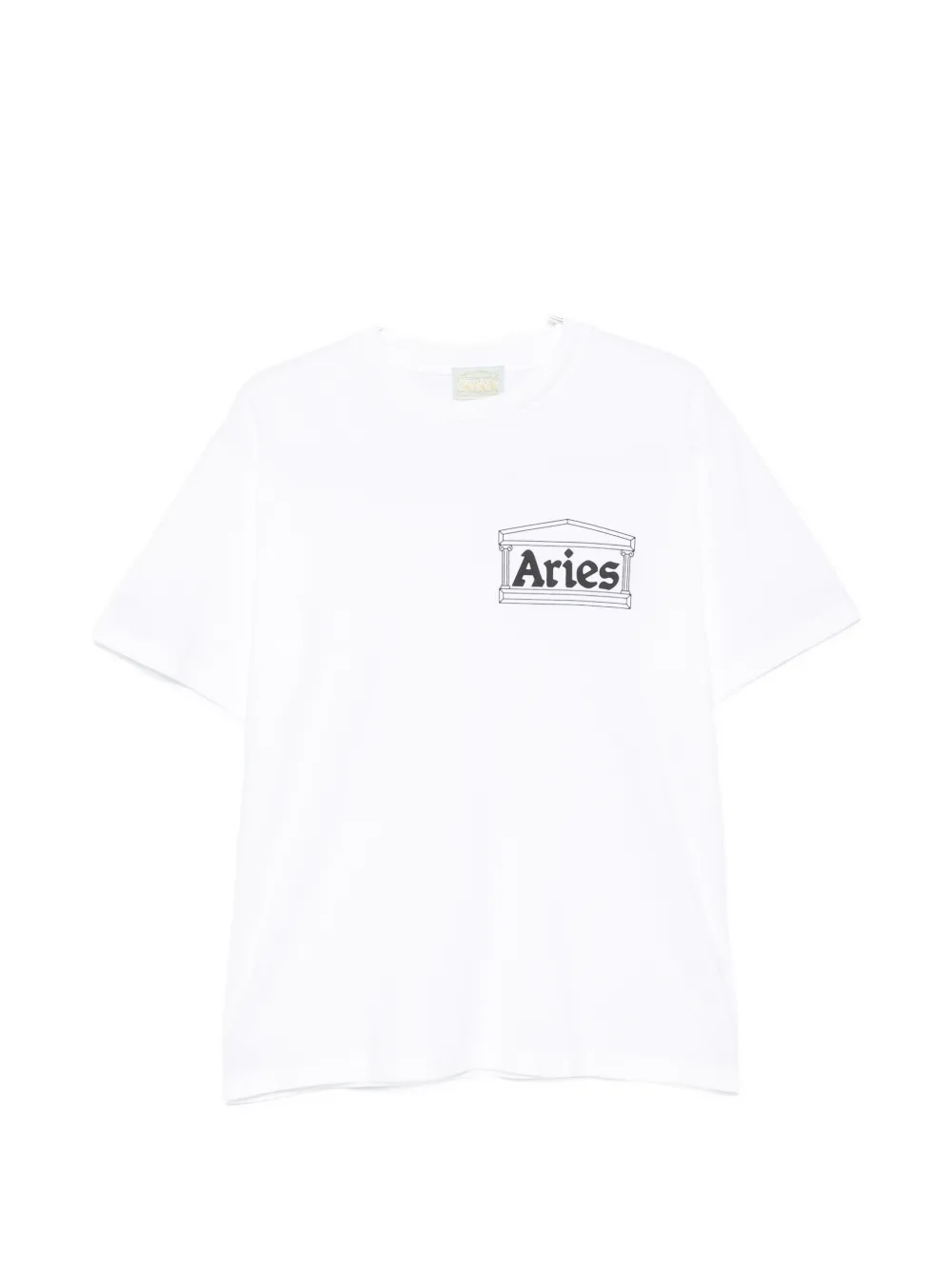 Aries Temple logo-print T-shirt - Bianco