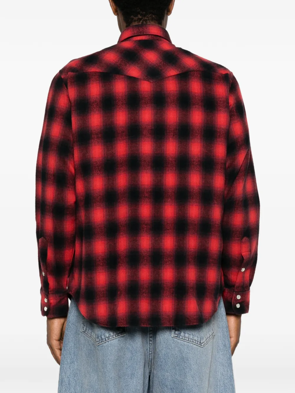 Aries Geruit Western overhemd Rood