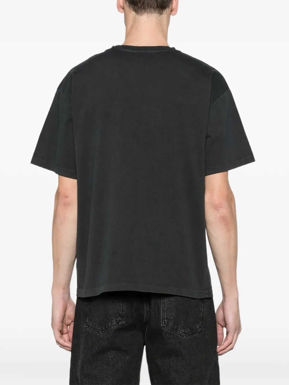 Aries faded Arise with ss T-shirt Zwart