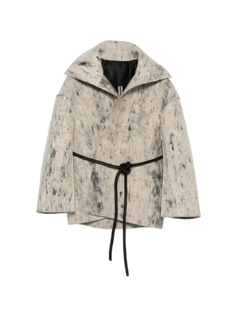 Rick Owens Dracucollar extreme-collar coat