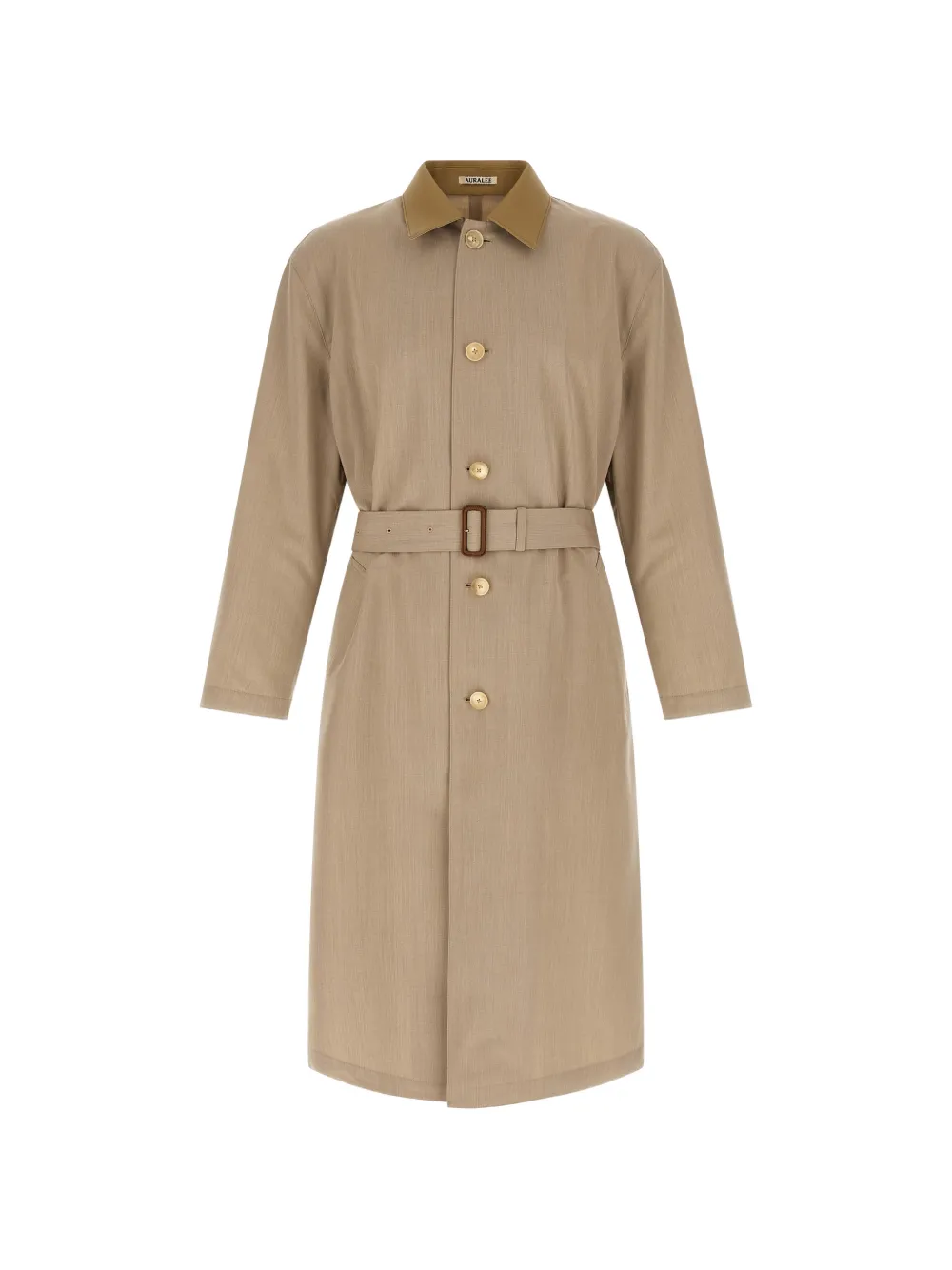 Auralee belted coat | Neutrals | Image 1