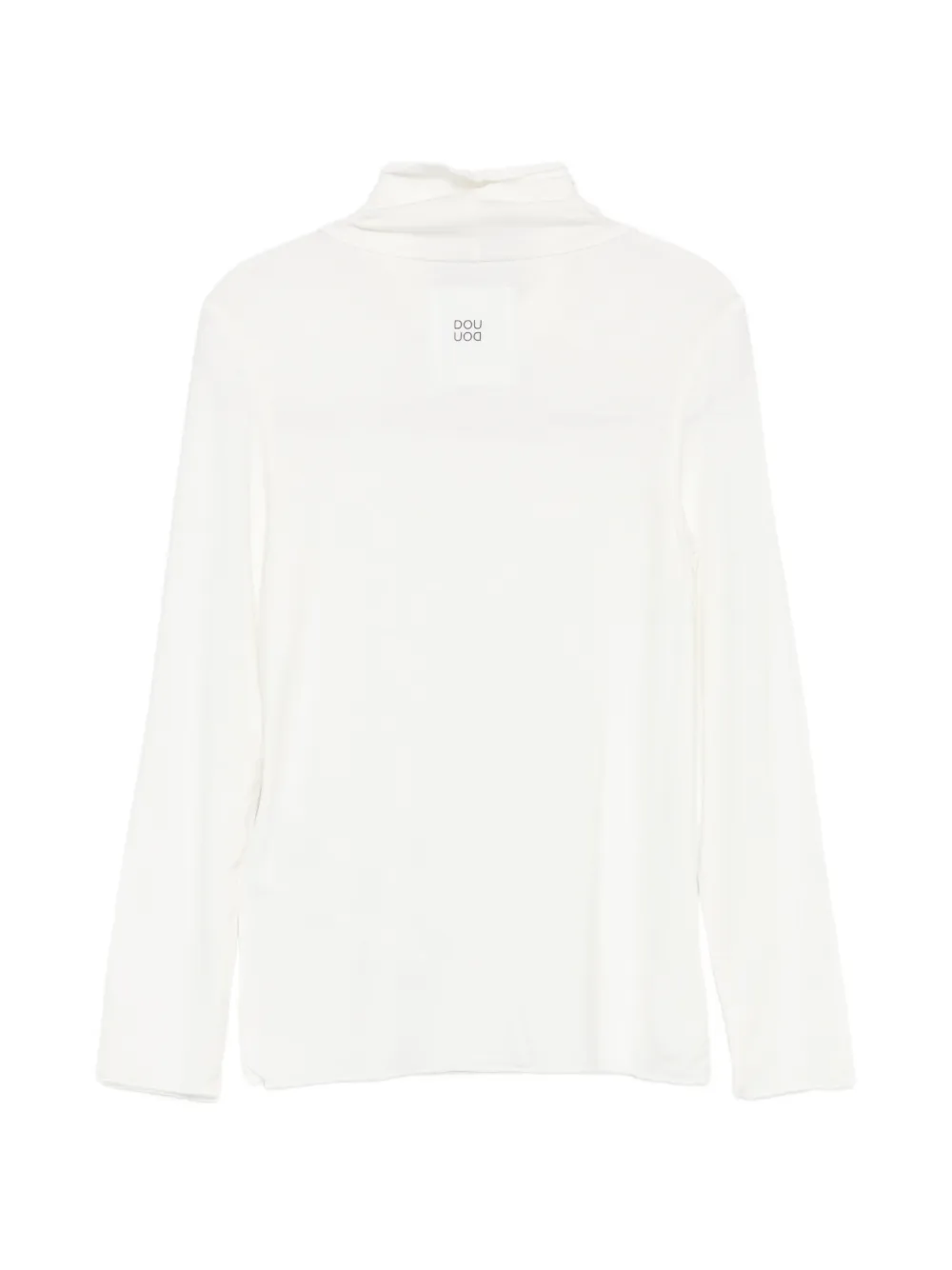Douuod Kids T-shirt met lange mouwen en col Wit