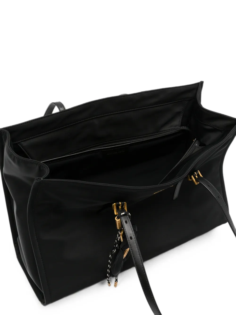 Michael Kors flower-charm logo-plaque tote bag Zwart