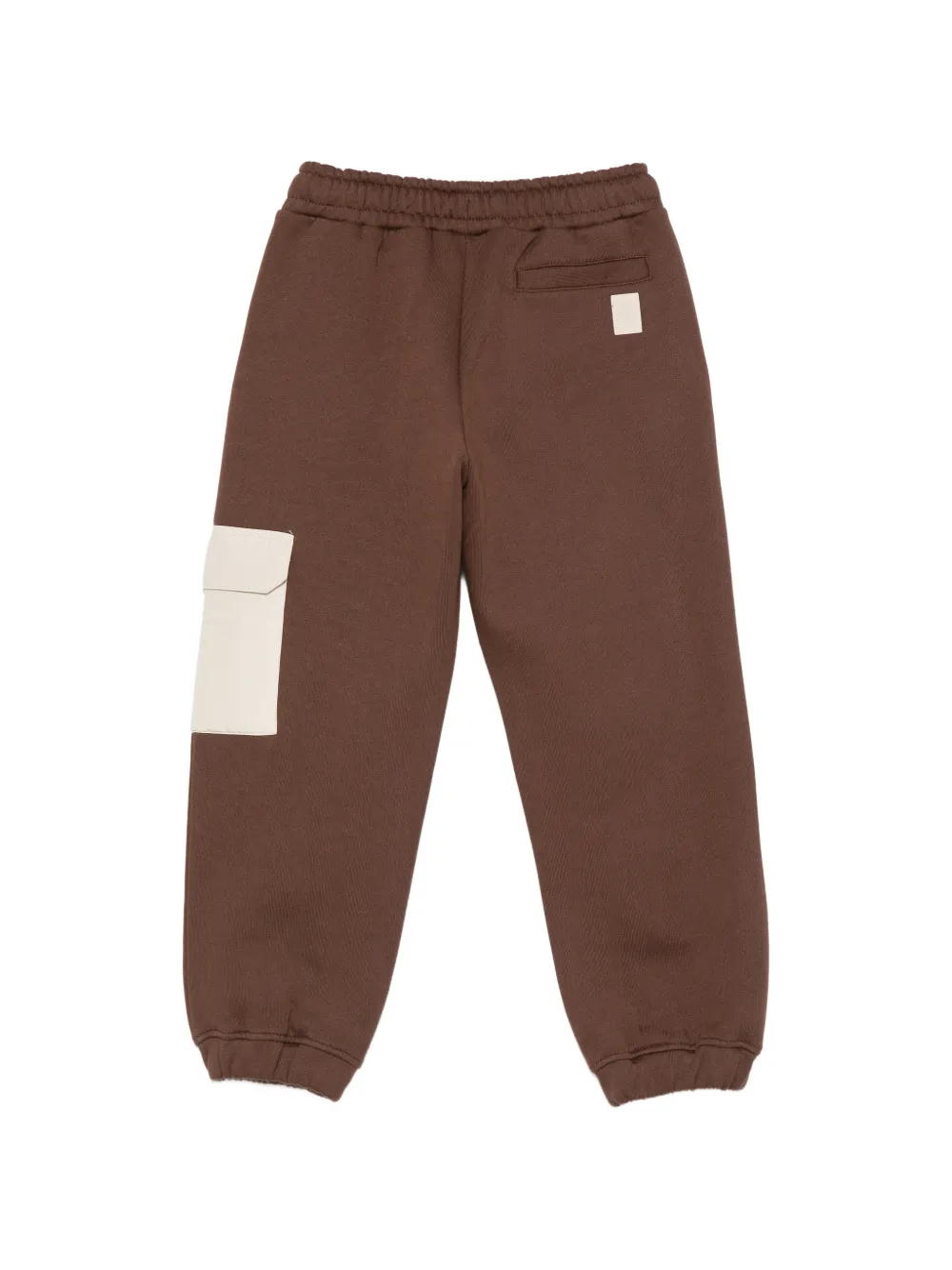 Eleventy Kids Trainingsbroek met contrasterende zak Bruin