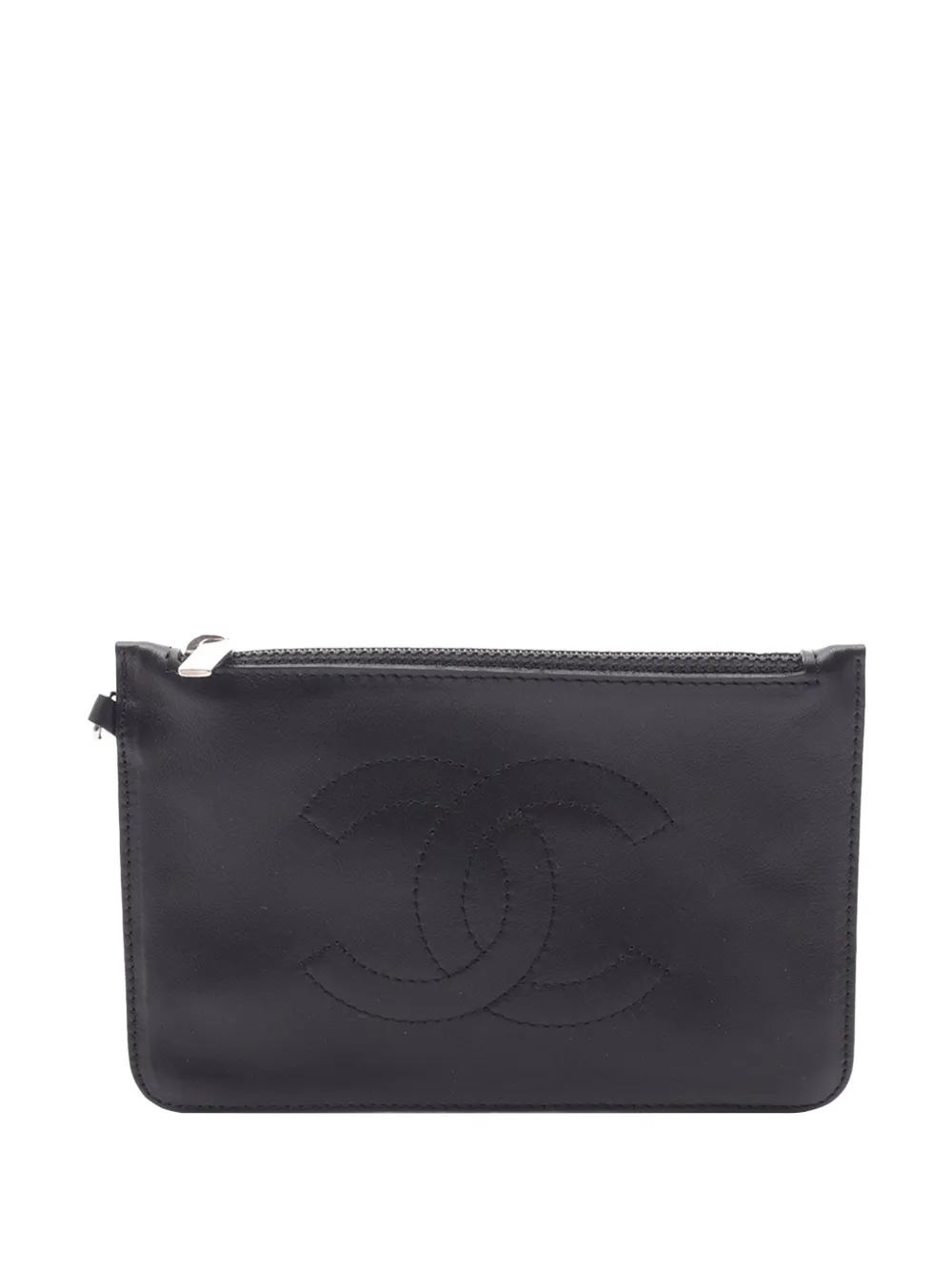 CHANEL Pre-Owned Pouch CC in pelle di agnello 2003-2004 - Nero