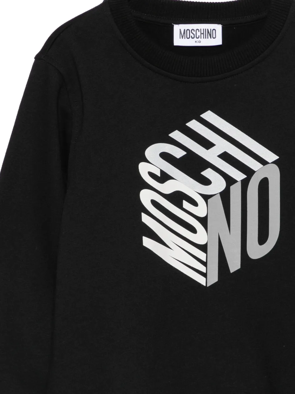 Moschino Kids Trui met logoprint Zwart