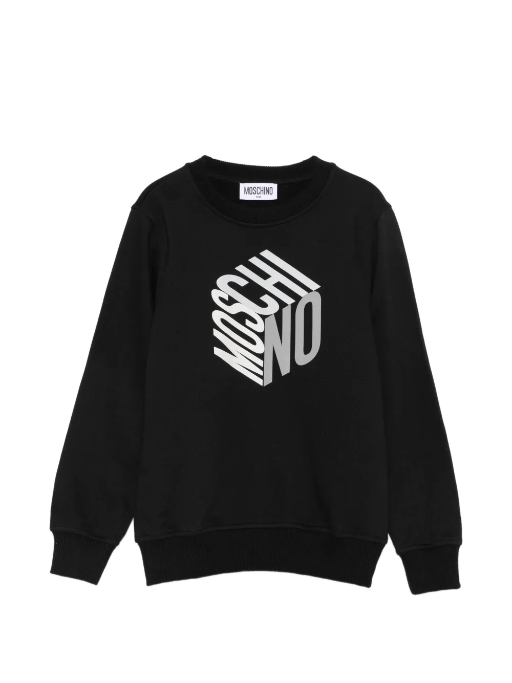 Moschino Kids logo-print sweater - Nero