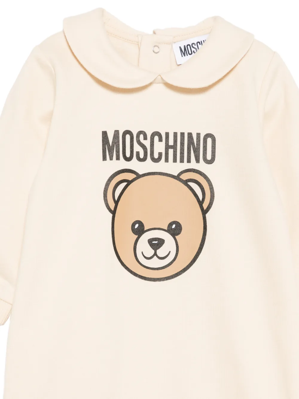 Moschino Kids Teddy Bear katoenen-pyjama met logoprint Beige
