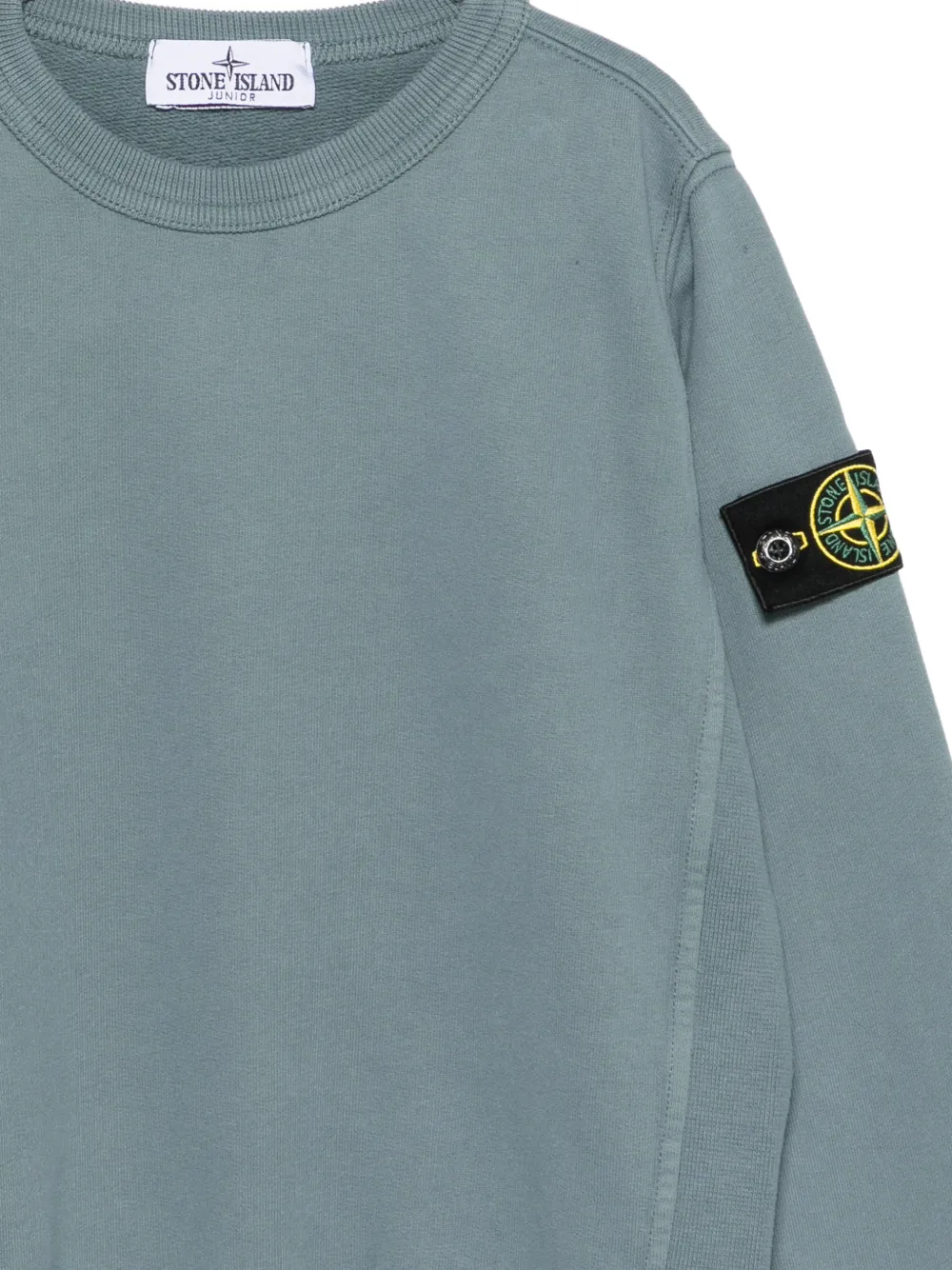 Stone Island Junior Trui met Compass-logopatch Blauw