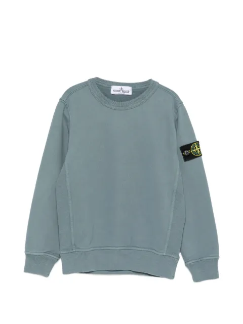 Stone Island Junior Compass logo-patch sweatshirt
