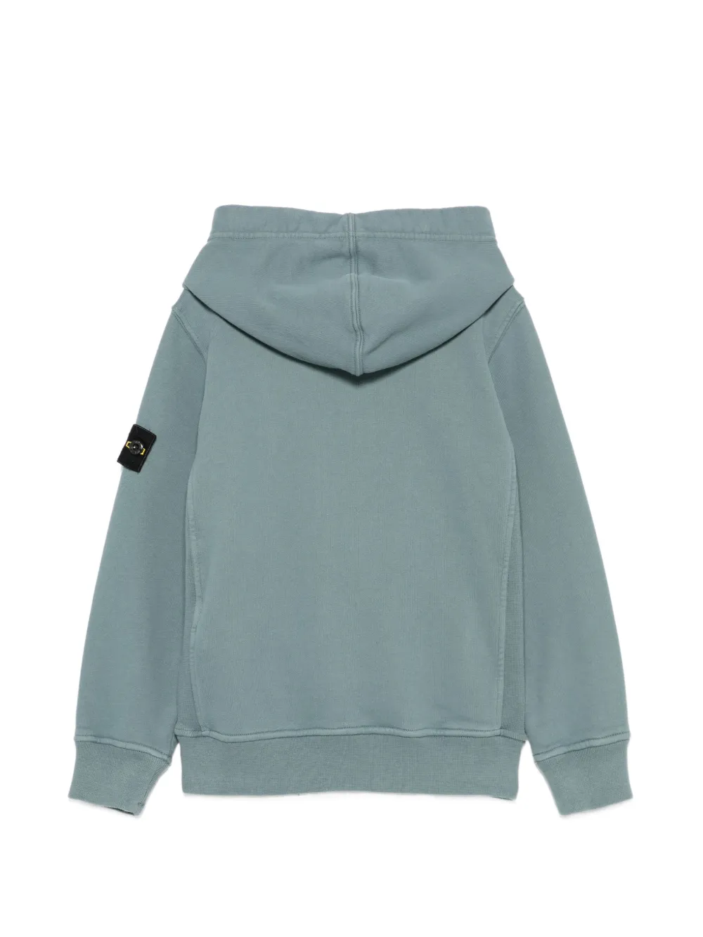 Stone Island Junior Hoodie met logopatch Blauw
