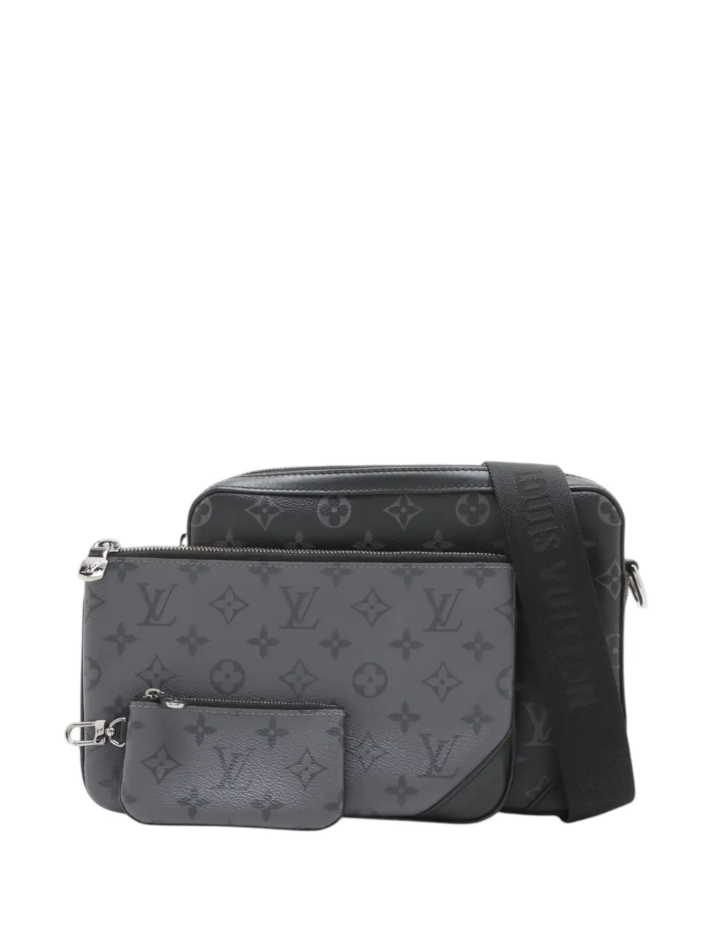 Louis Vuitton Pre-Owned 2021-2026 Eclipse Trio Kuriertasche mit Monogramm - Schwarz
