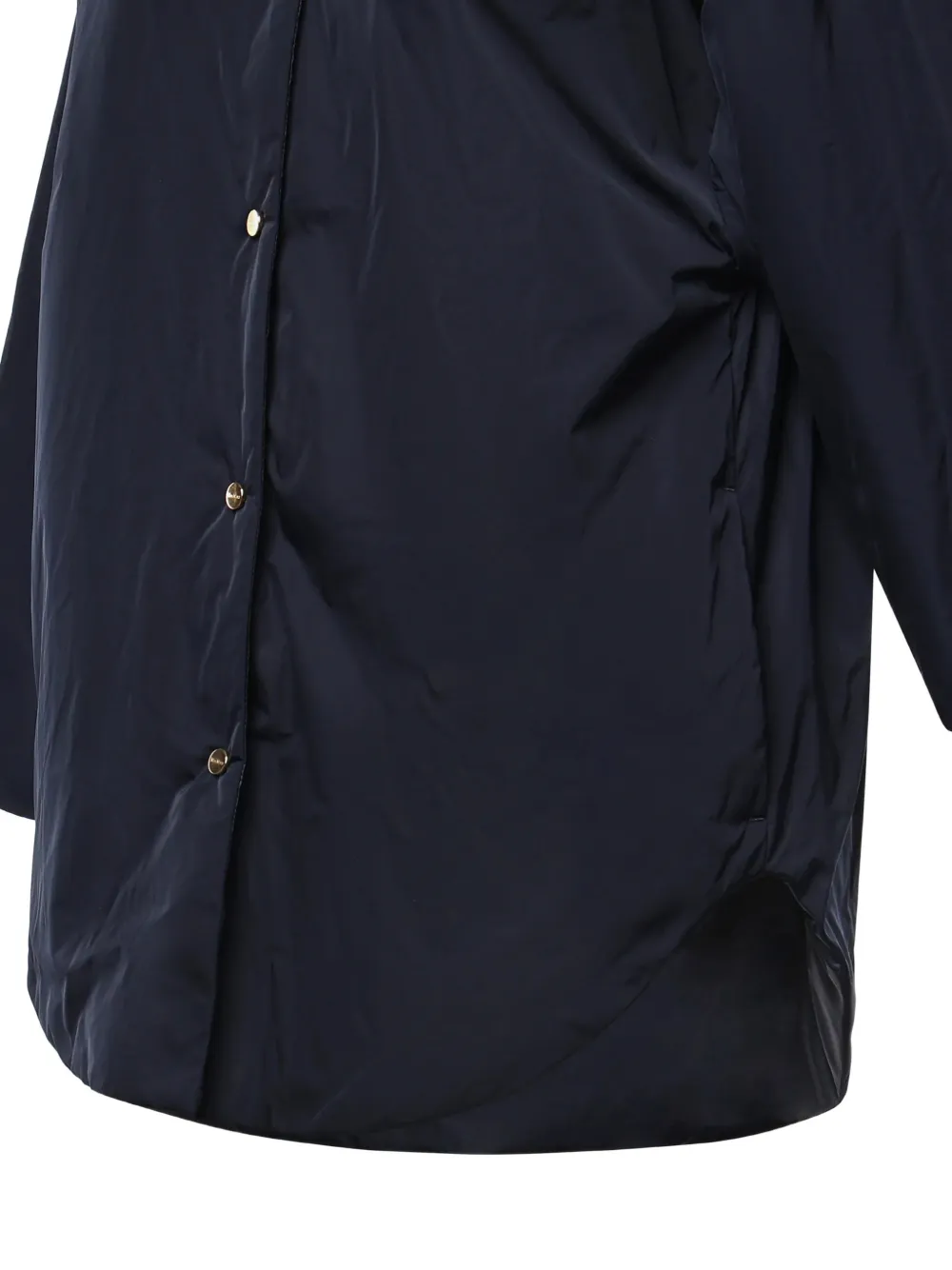 Max Mara collared press-stud coat Blauw