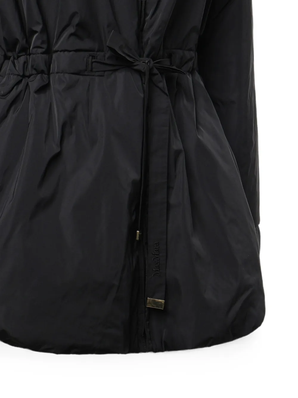 Max Mara The Cube parka met trekkoord Zwart
