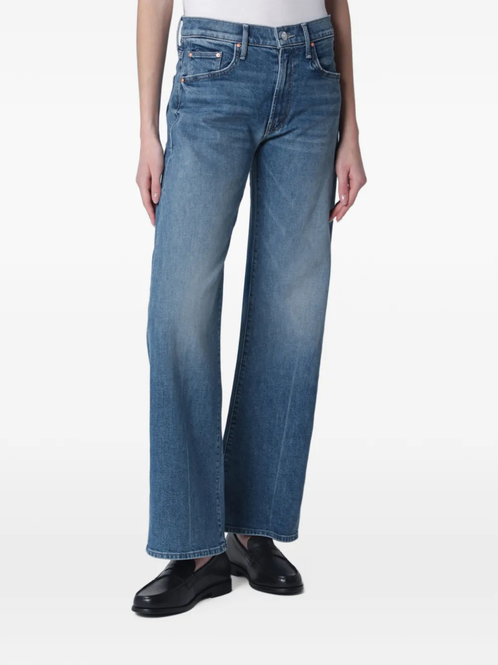 MOTHER Lasso Sneak mid-rise jeans - Blu