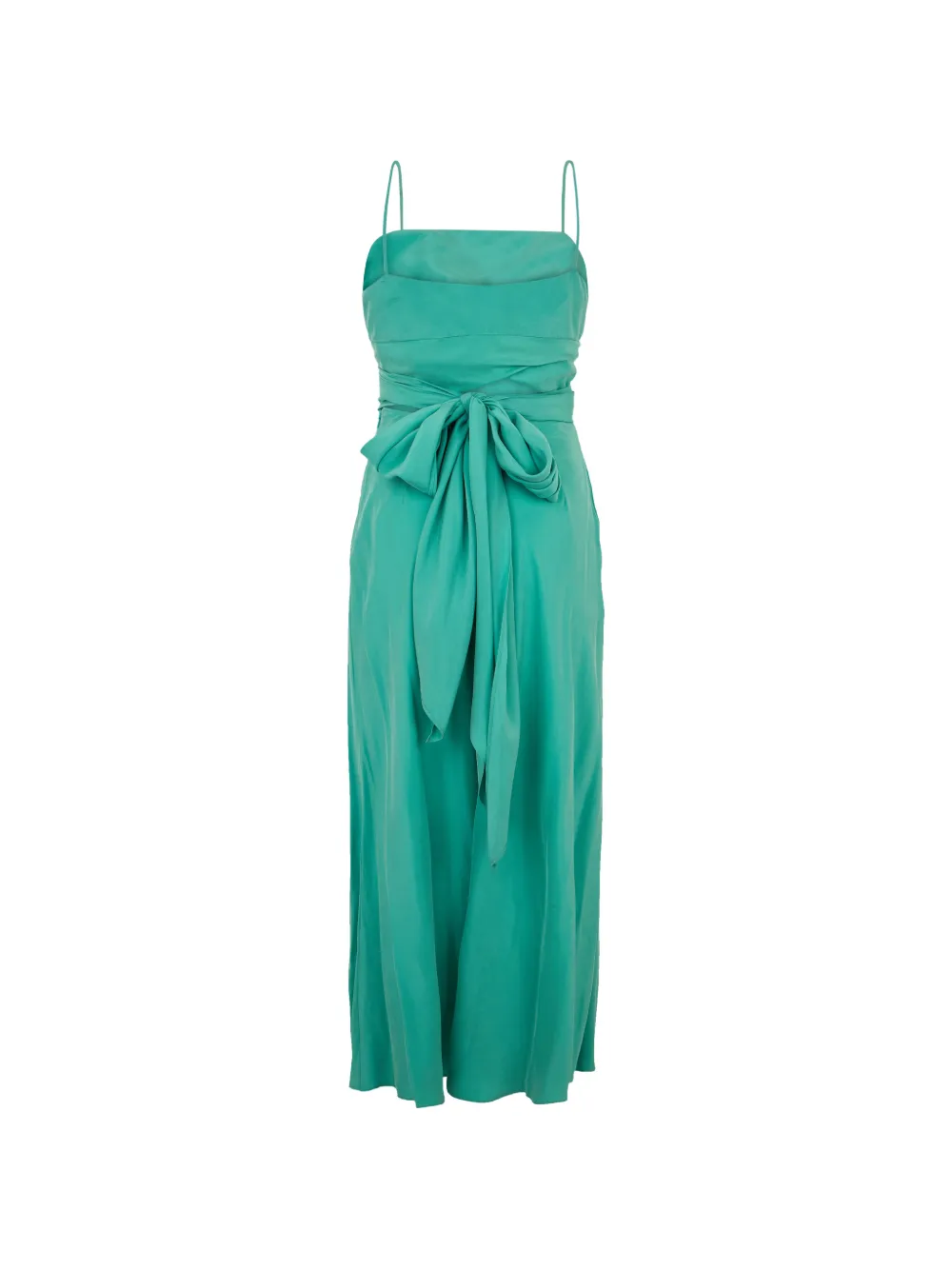 Alberta Ferretti Zijden midi-jurk Groen