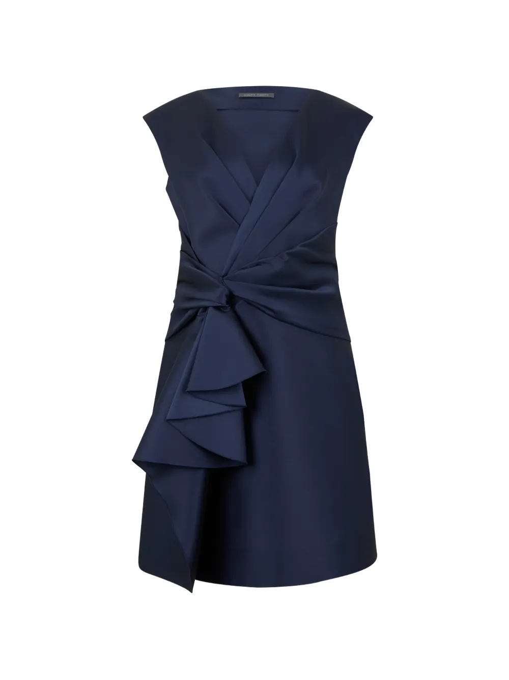 Alberta Ferretti draped ruffled mini dress - Blu