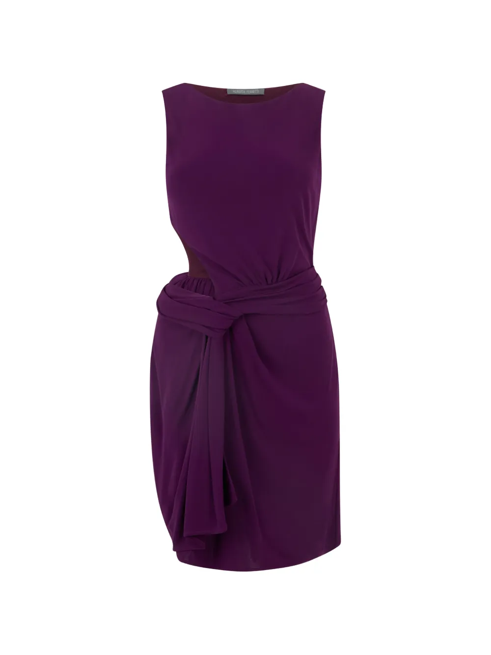 Alberta Ferretti draped sleeveless mini dress - Viola