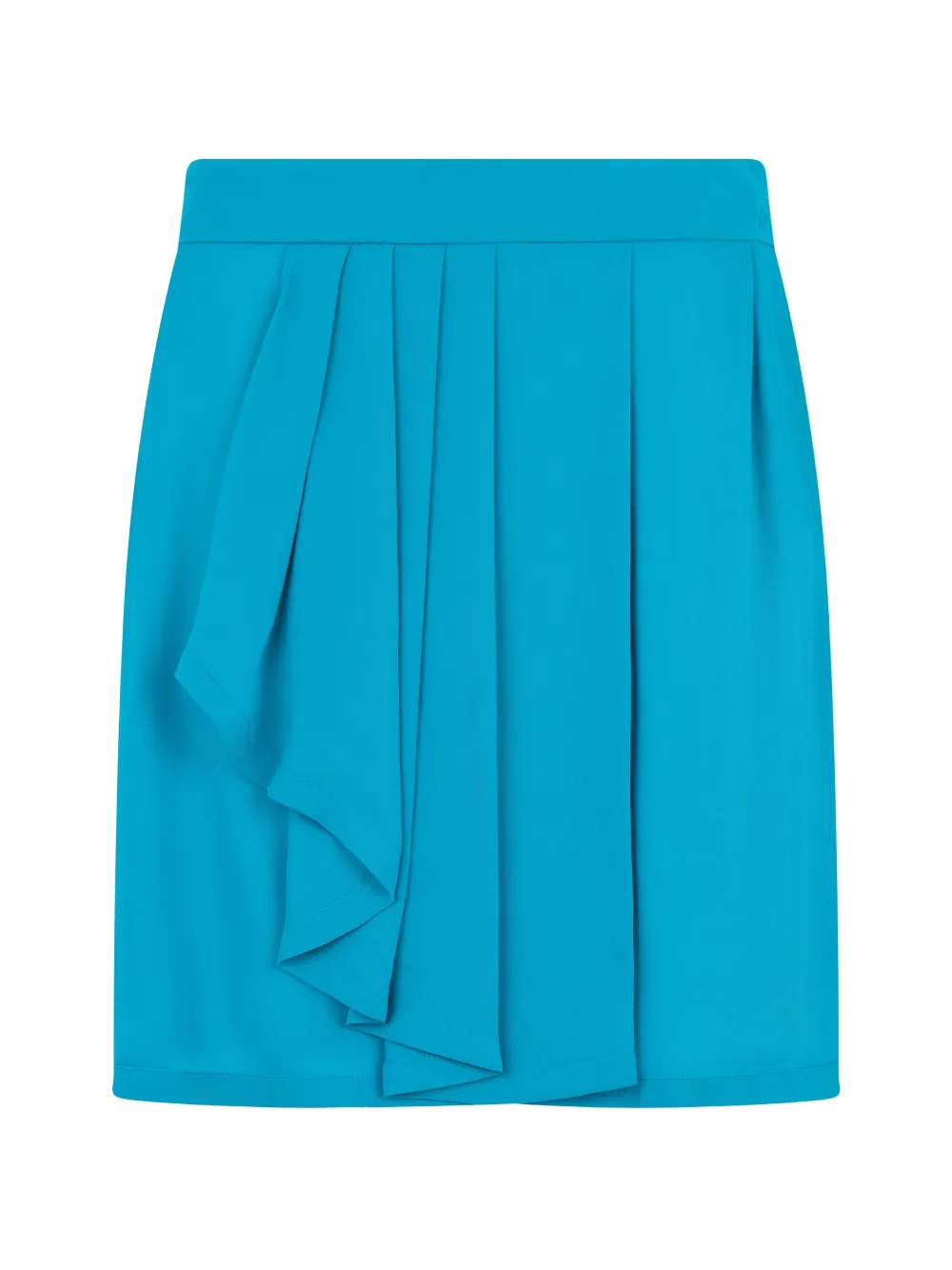 Alberta Ferretti asymmetrical pleated mini skirt - Blau