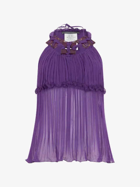 Alberta Ferretti blusa con pliegues