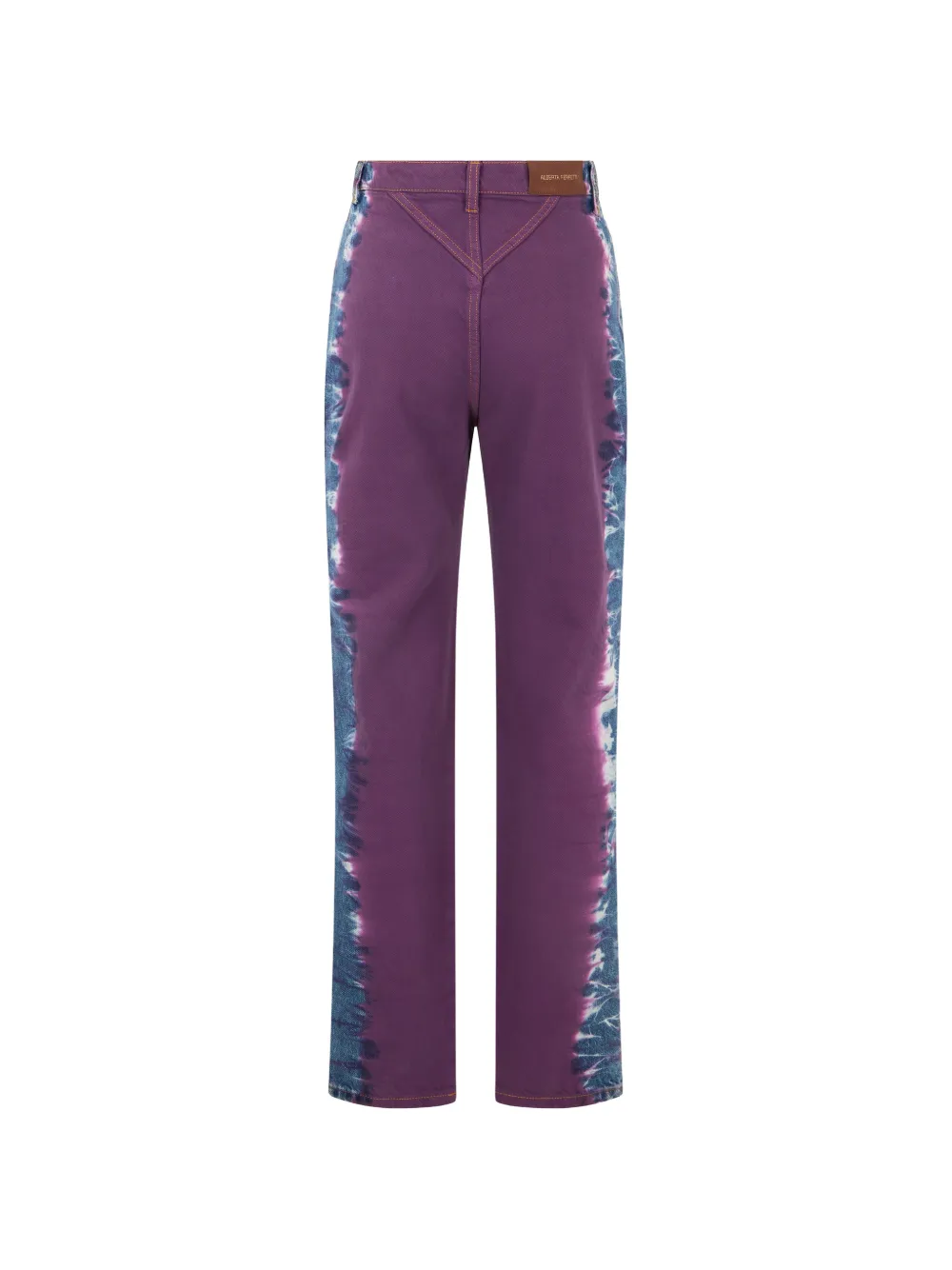 Alberta Ferretti Jeans met tie-dye print Paars