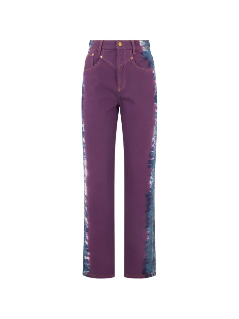 Alberta Ferretti tie-dye straight-leg jeans