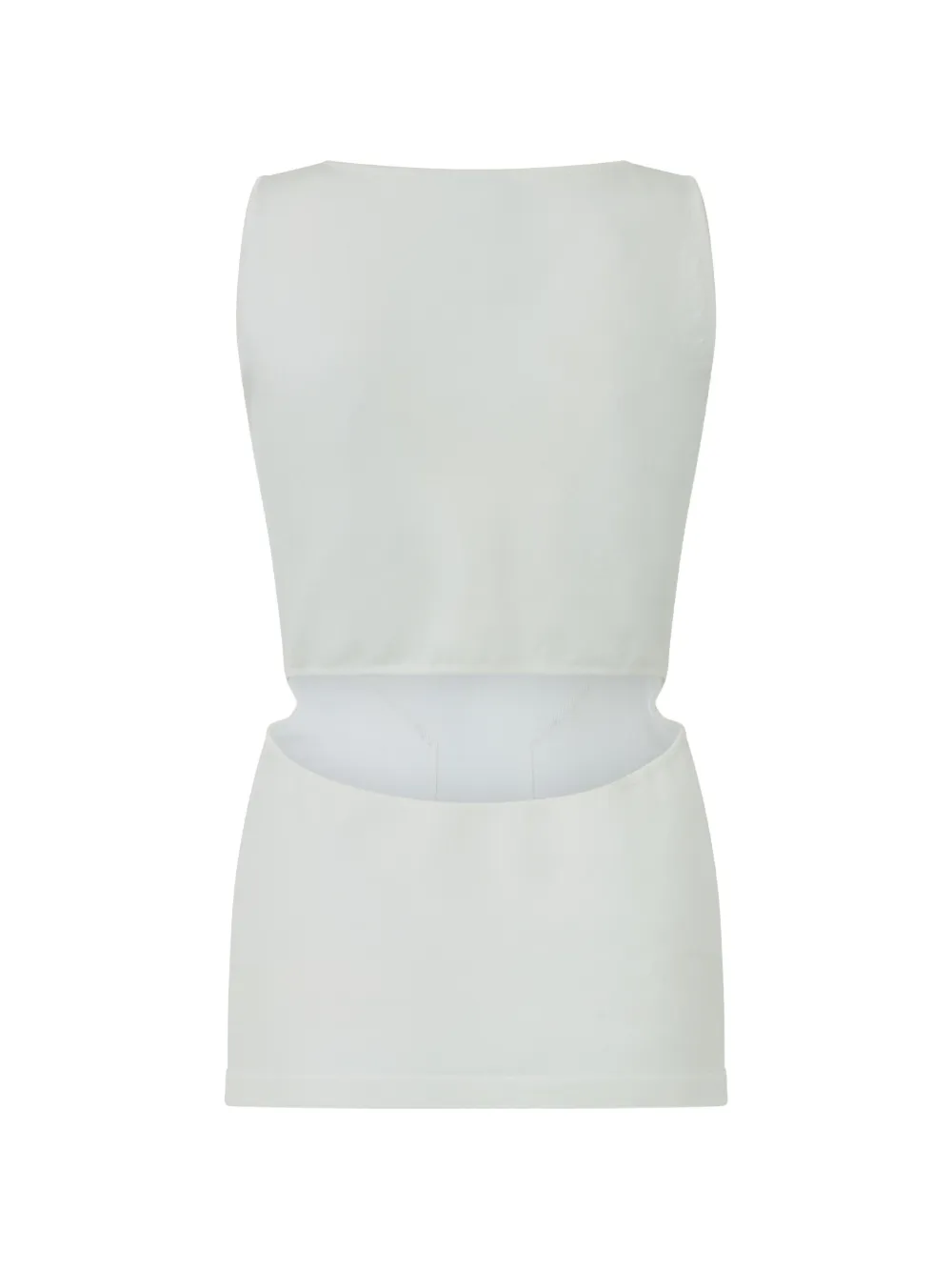 Alberta Ferretti tanktop met V-hals en uitgesneden details Wit