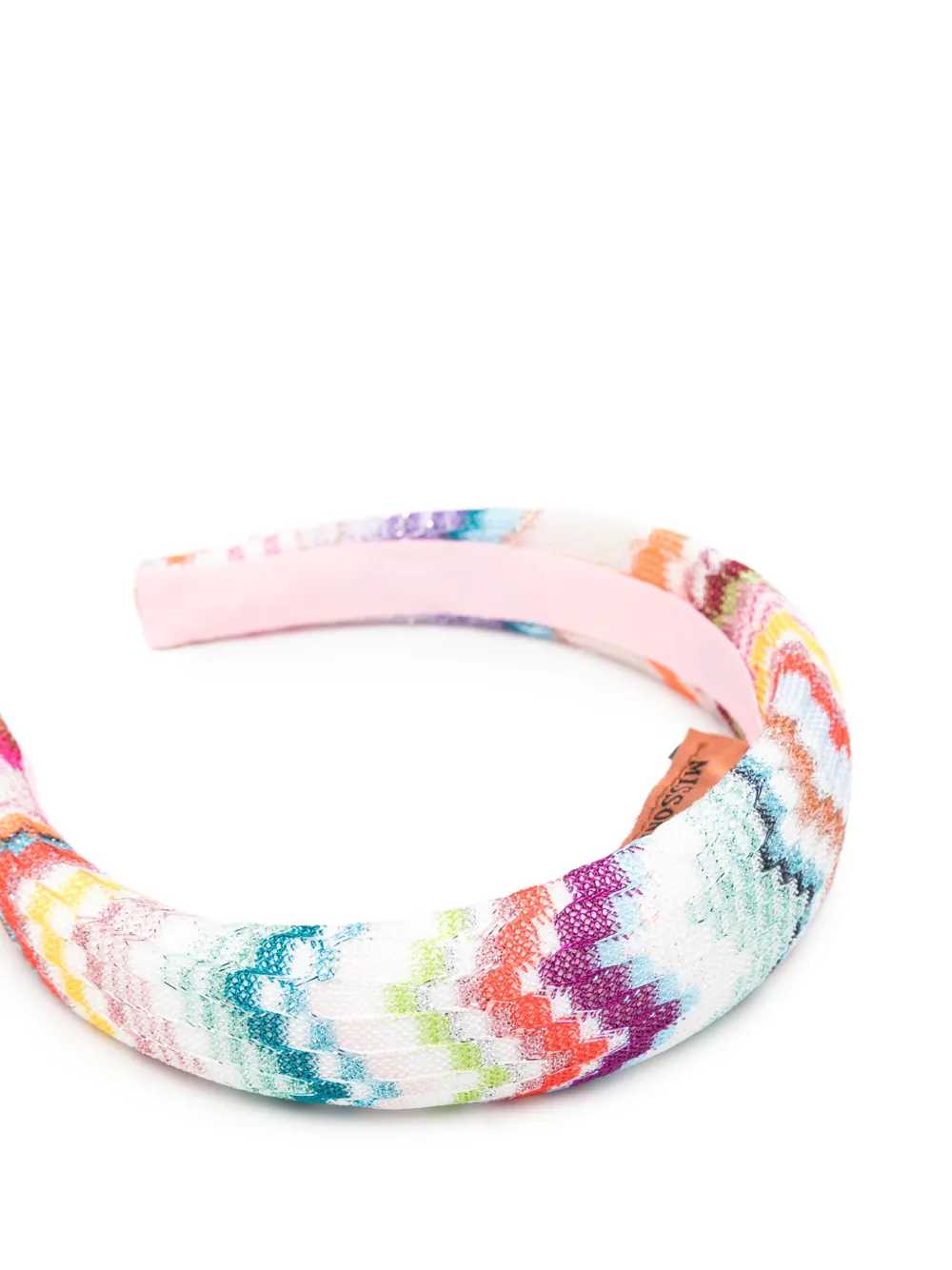 Missoni Kids Hoofdband met zigzag-patroon Roze