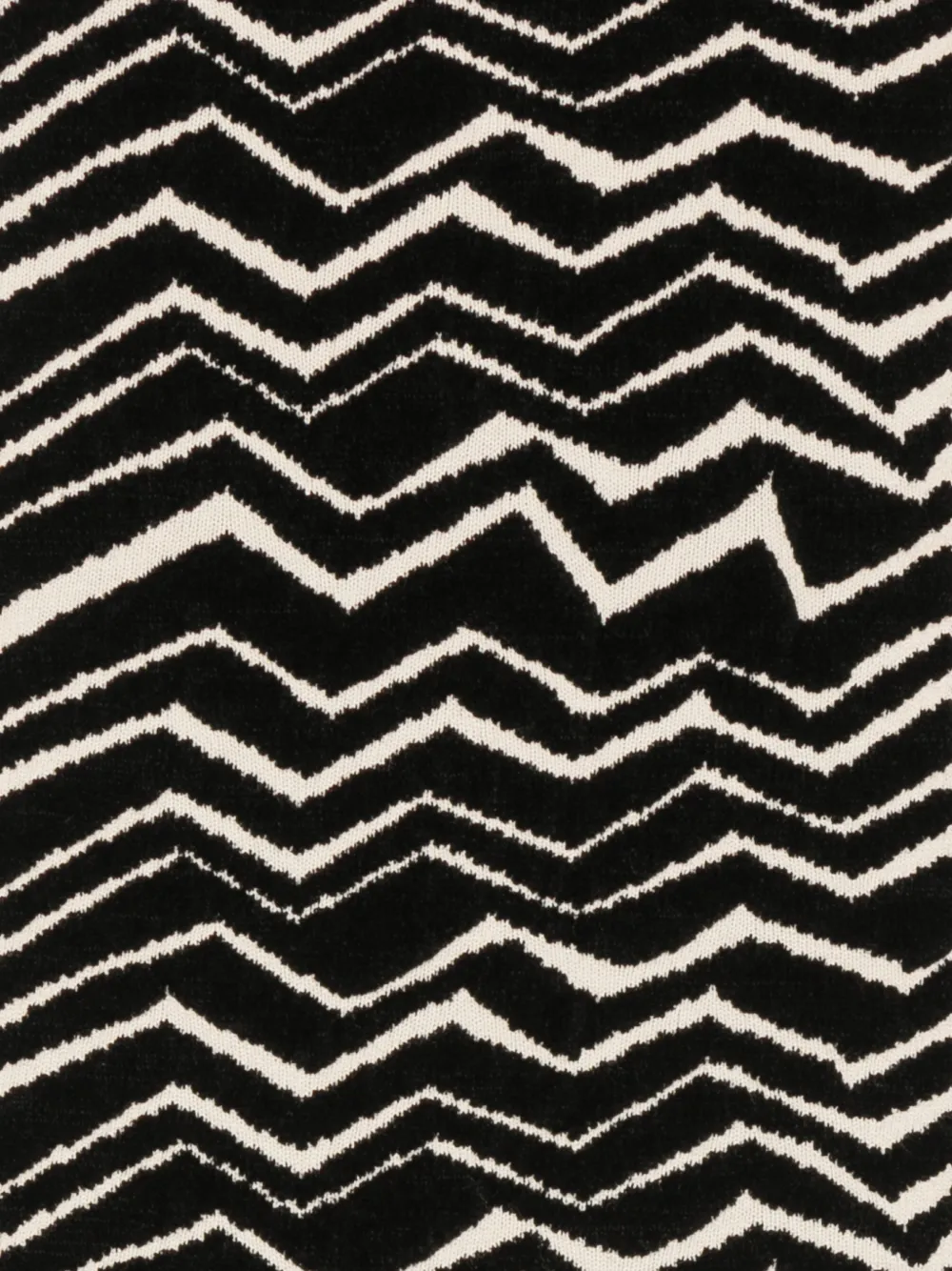 Missoni Kids Gebreide sjaal met zigzag-patroon Zwart