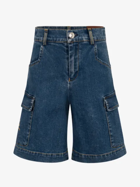 ETRO KIDS shorts cargo de mezclilla