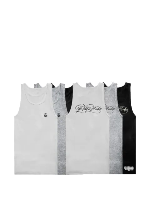 HELLSTAR logo-print tank tops (pack of three)
