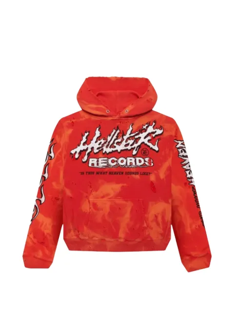HELLSTAR Records distressed hoodie