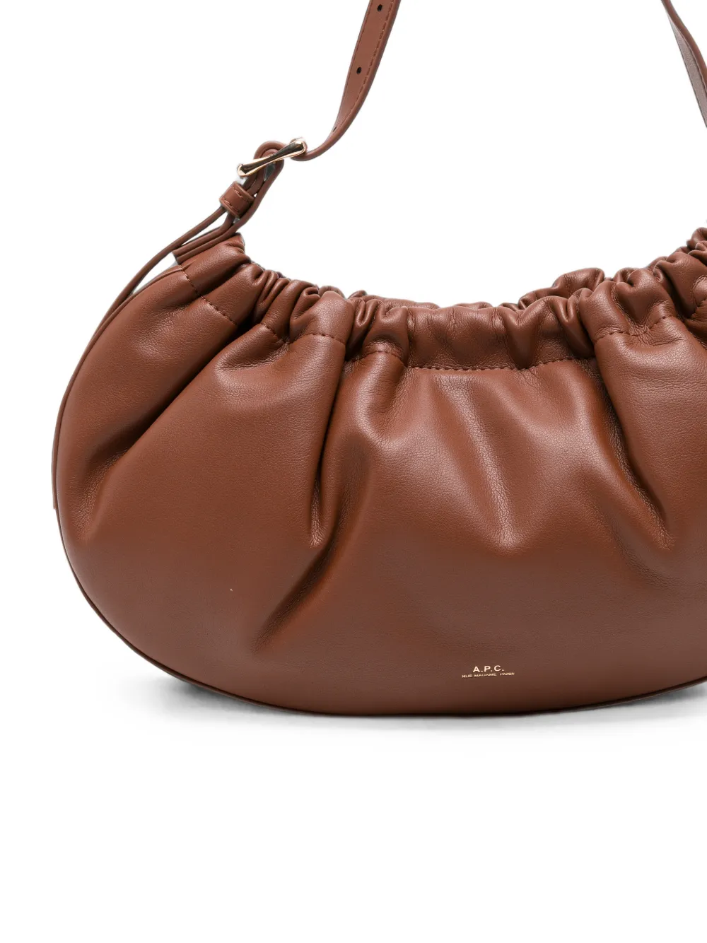 A.P.C. Schoudertas met ruches Bruin