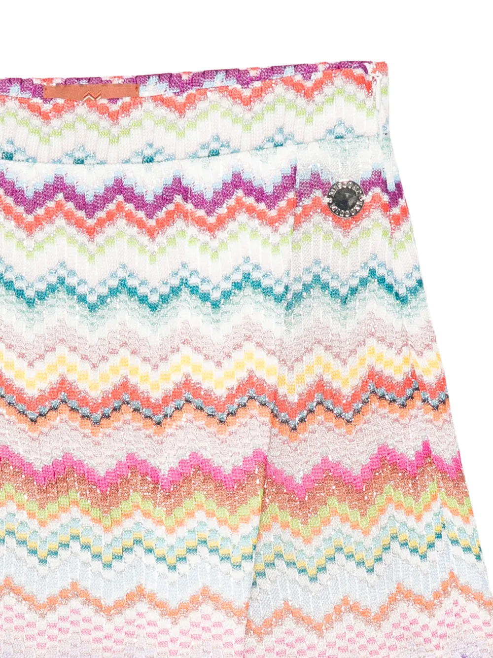 Missoni Kids Shorts met zigzag-patroon Wit