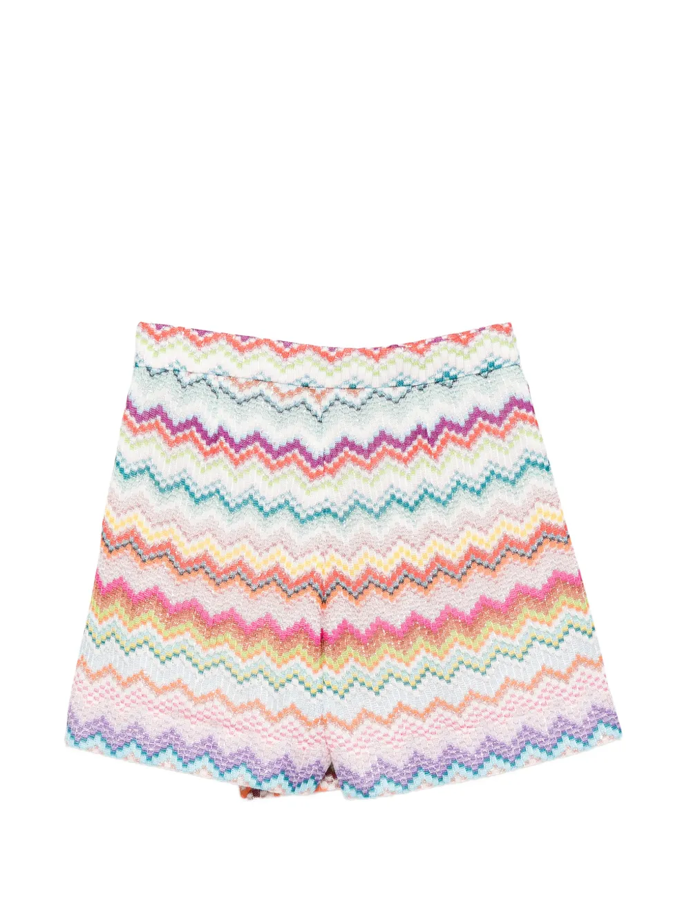 Missoni Kids Shorts met zigzag-patroon Wit