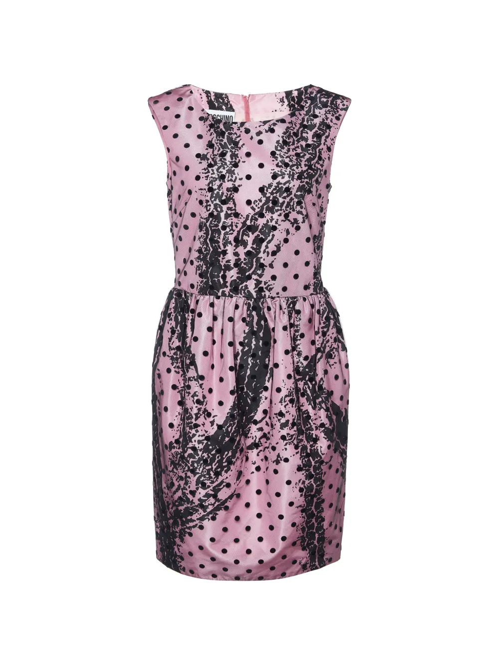 Moschino Pre-Owned polka-dot midi dress - Pink
