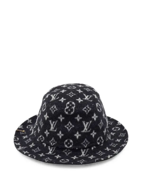 Louis Vuitton Pre-owned Monogram Bucket Hat in Black
