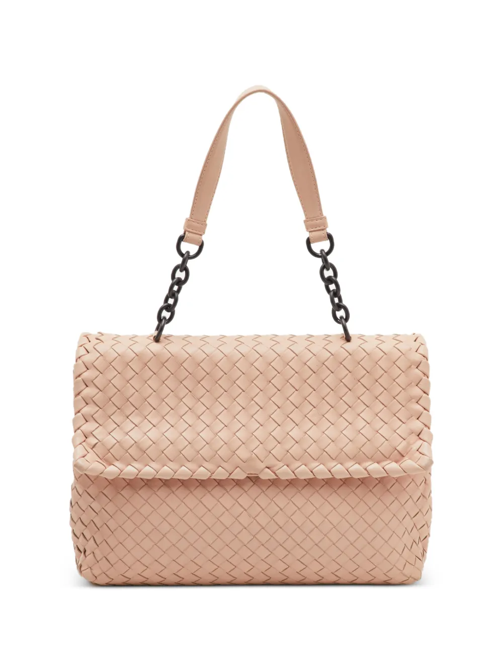 Bottega Veneta Pre-Owned Olimpia Intrecciato shoulder bag - Orange