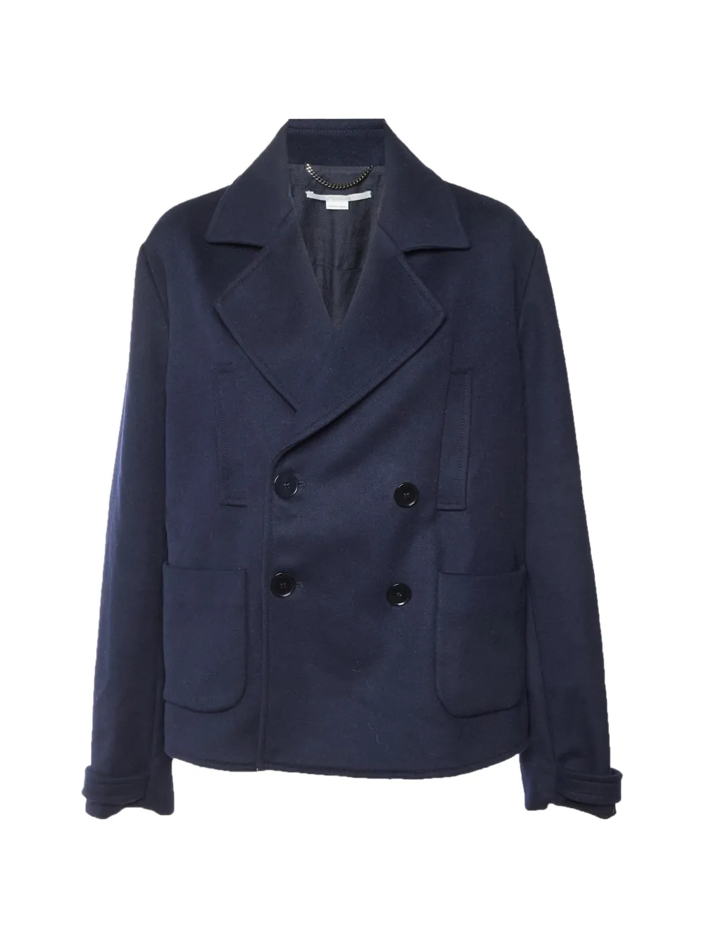 Stella McCartney Pre-Owned double-breasted wool coat - Blau
