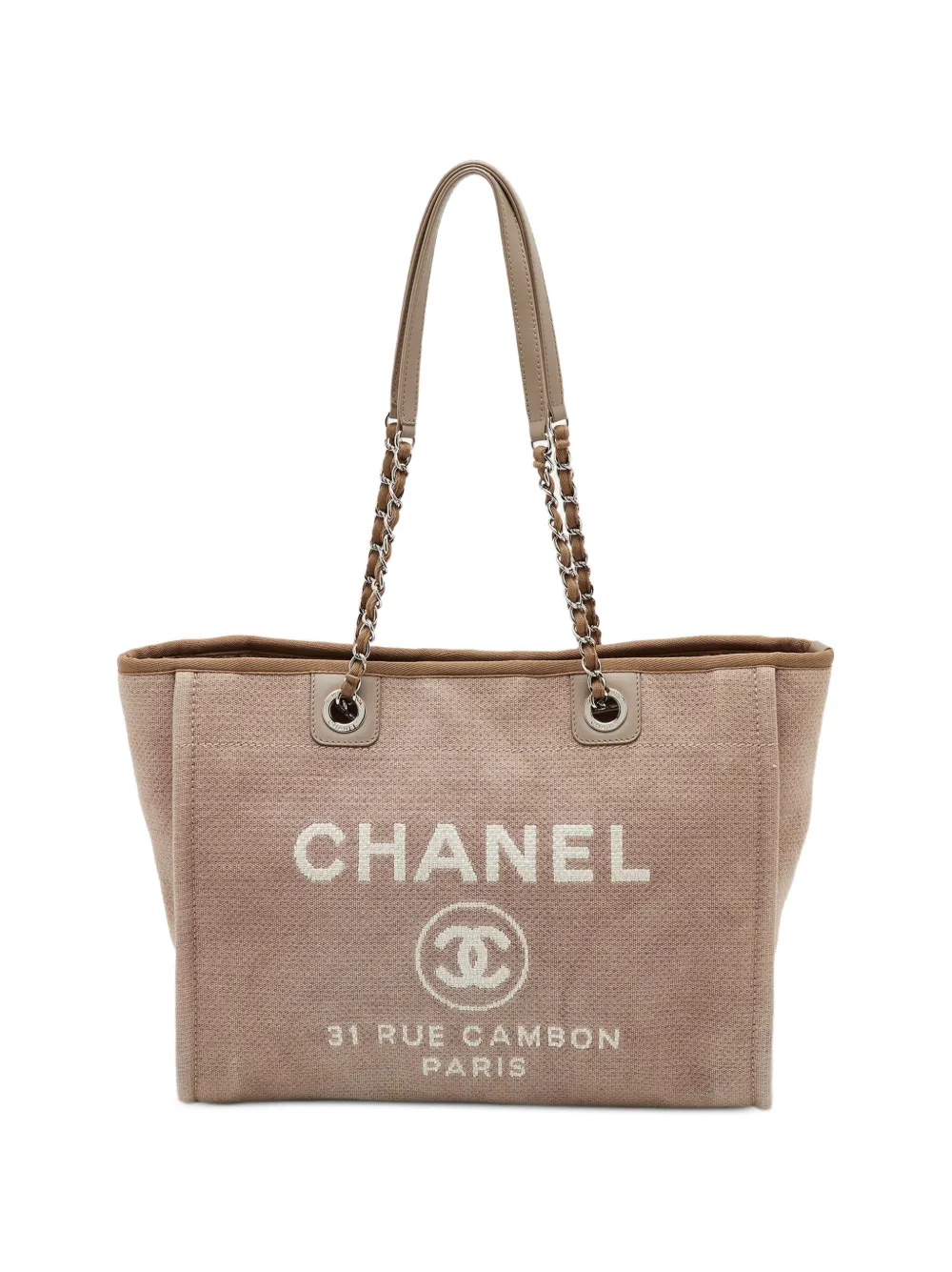CHANEL Pre-Owned Deauville tote bag - Neutrals