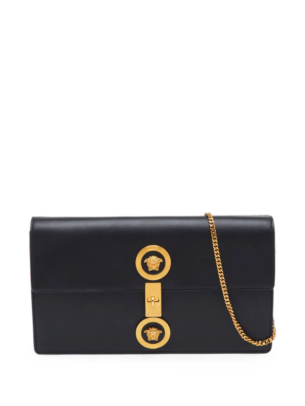 Versace Pre-Owned Medusa leather shoulder bag - Nero