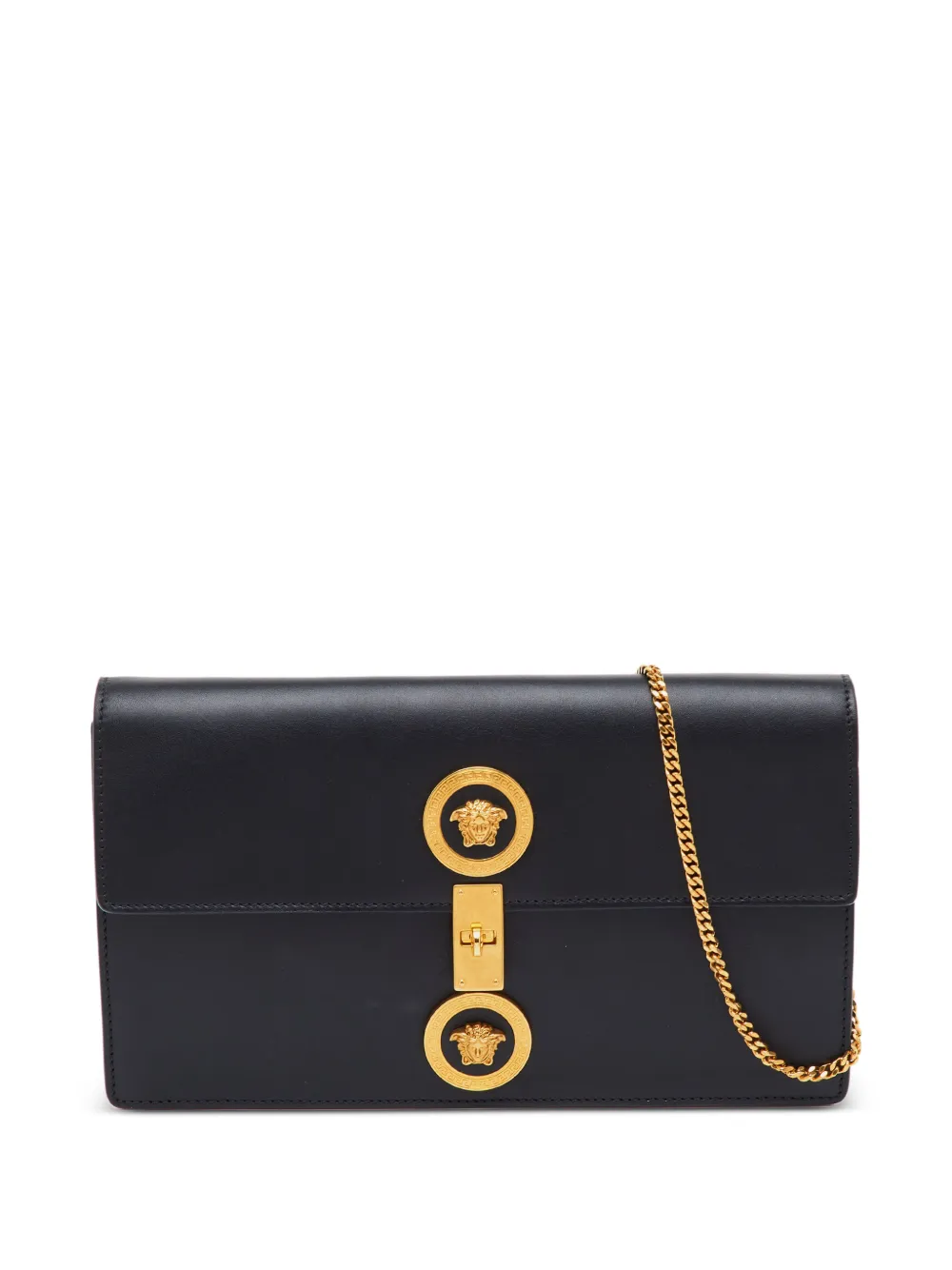 Versace Pre-Owned Medusa leather shoulder bag - Black