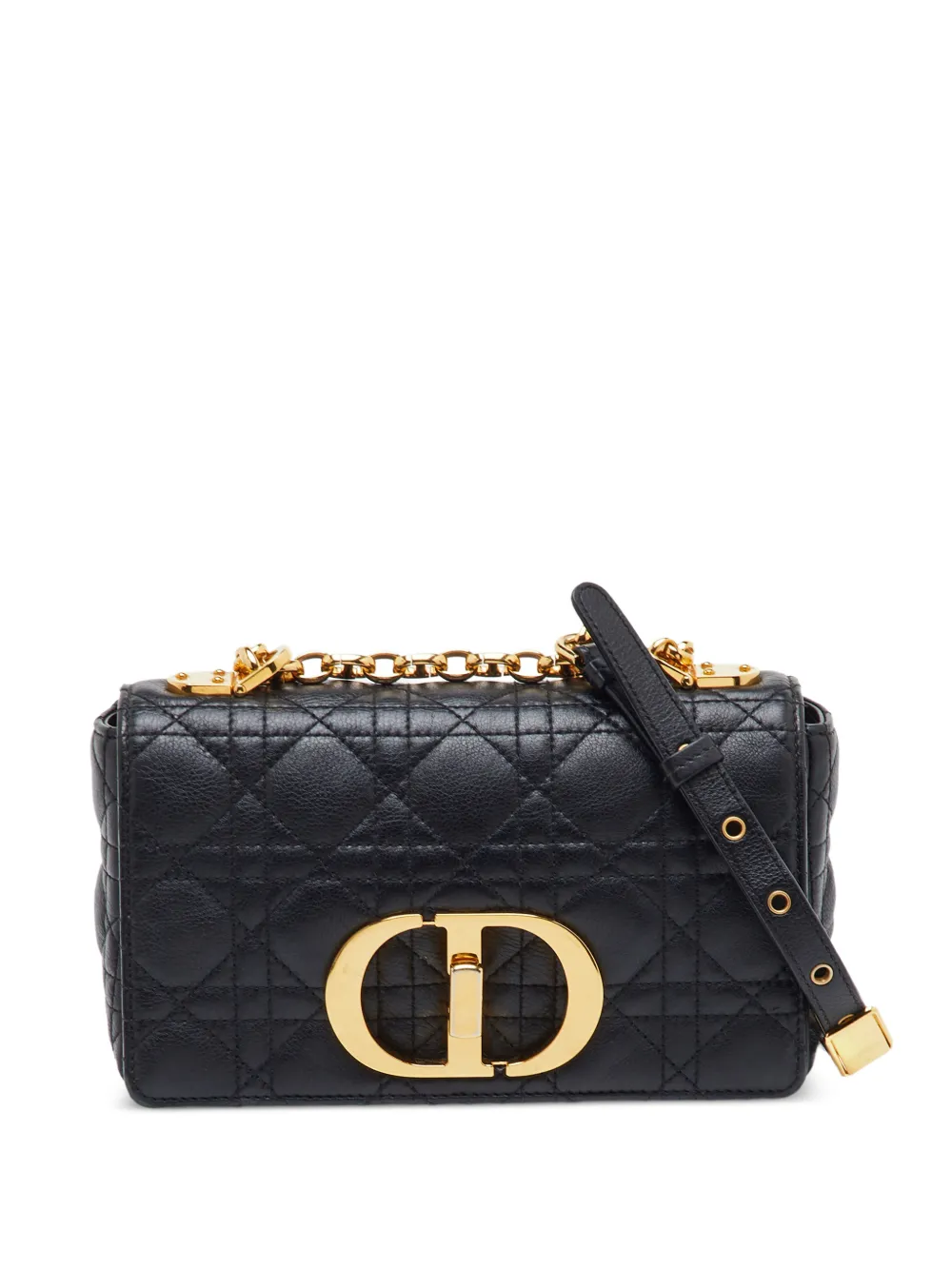 Christian Dior Pre-Owned 2020 Caro Cannage shoulder bag - Black