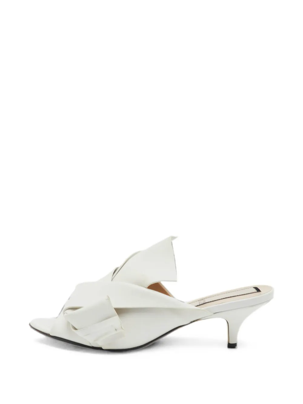 Nº21 Peeptoe-Mules mit Absatz - Weiß