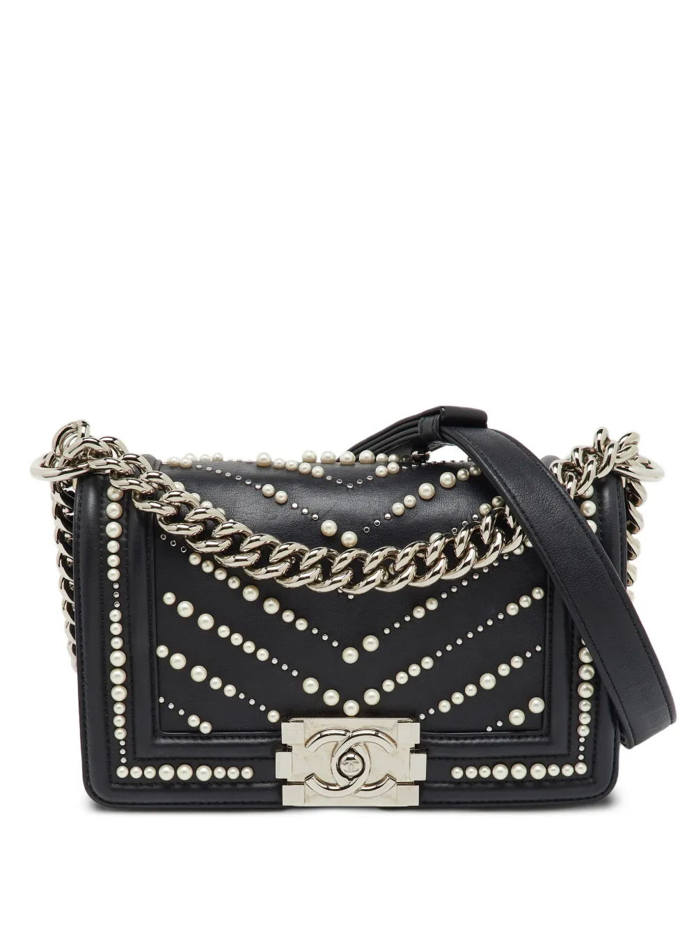 CHANEL Pre-Owned 2019 Boy Schultertasche - Schwarz